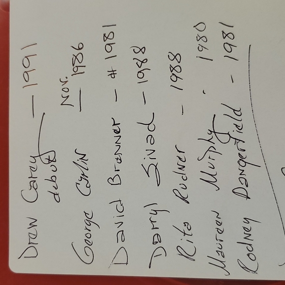 Tonight Show Comedians Johnny Carson Vo.2 7 comics 1981-1991 Carlin Rodney Rita - Picture 3 of 4